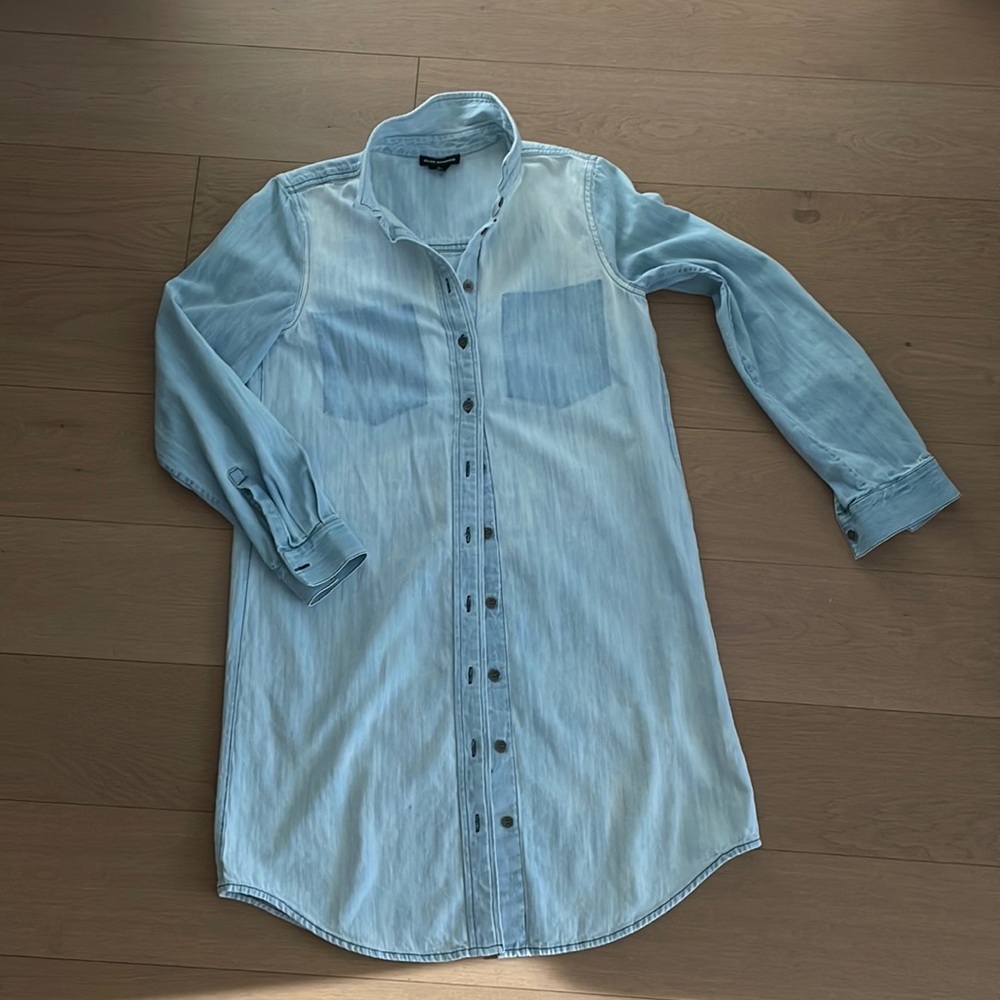 Club Monaco denim shirt dress
